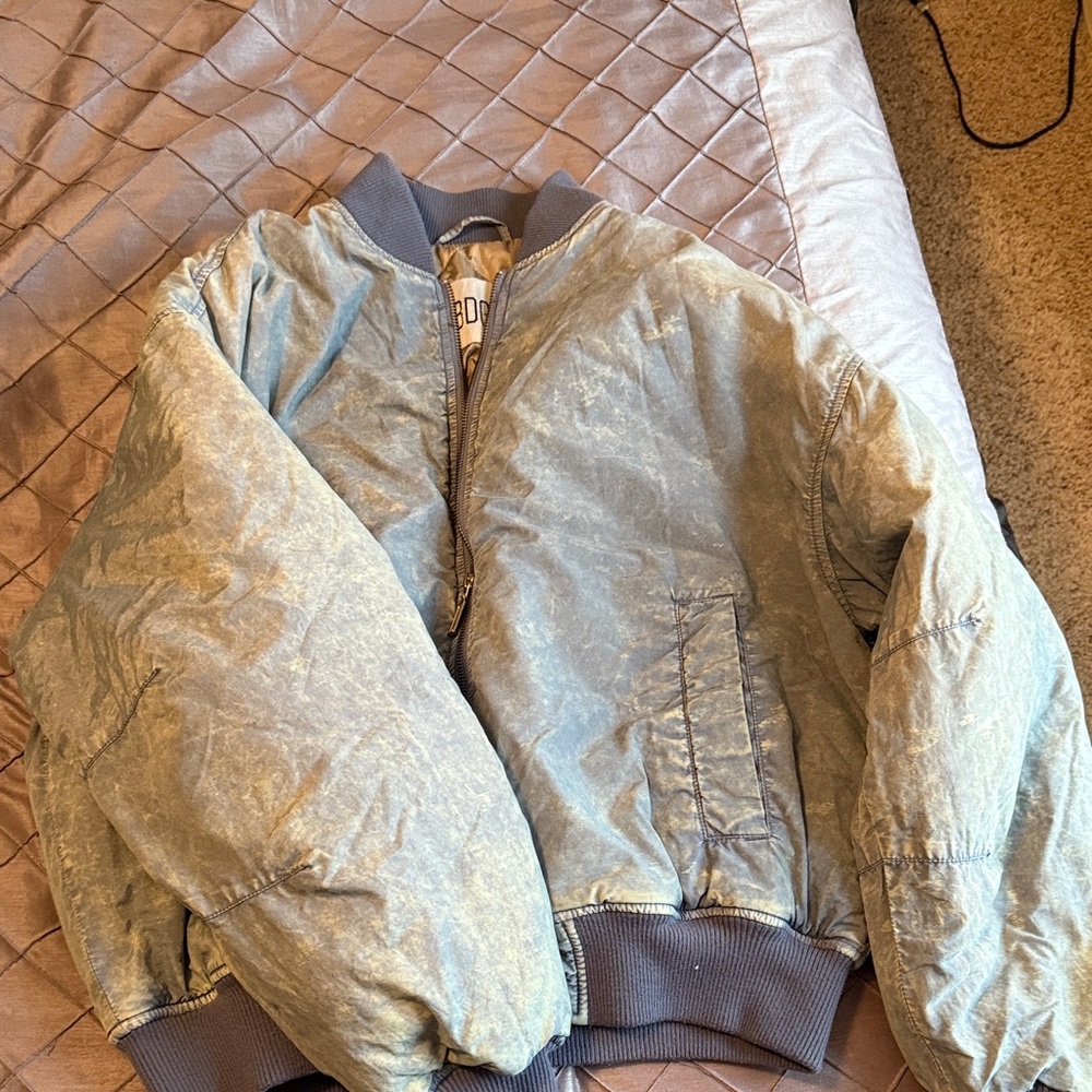 BDG Bomber Jacket in Olive Green